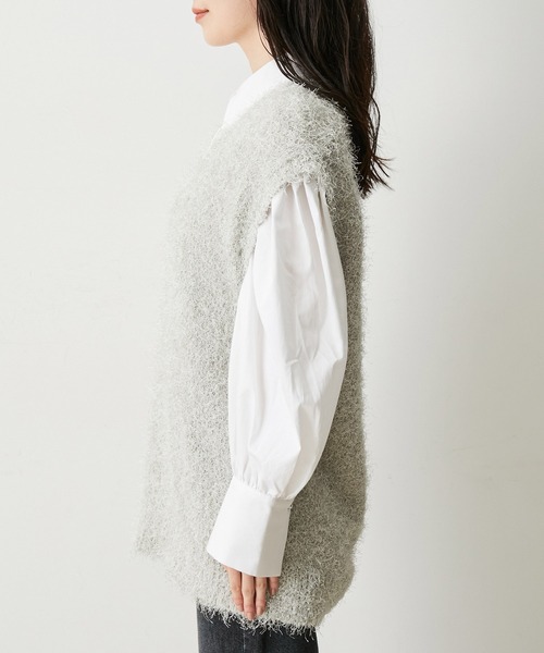 VIS（ビス）の「キャットシャギーニットベスト（ベスト）」 - WEAR