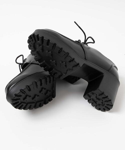 WEGO(ウィゴー)の「WEGO/レースアップヒールシューズ(ローファー・レディース・ブラック/ブラック系その他・MEDIUM/LARGE)」の20枚目の写真