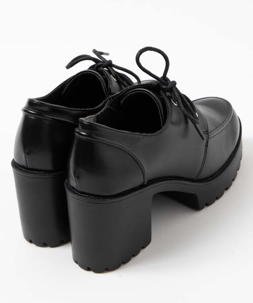 WEGO(ウィゴー)の「WEGO/レースアップヒールシューズ(ローファー・レディース・ブラック/ブラック系その他・MEDIUM/LARGE)」の11枚目の写真