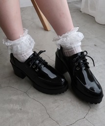 WEGO | WEGO/【23年秋冬新作】レースアップヒールシューズ(ローファー)