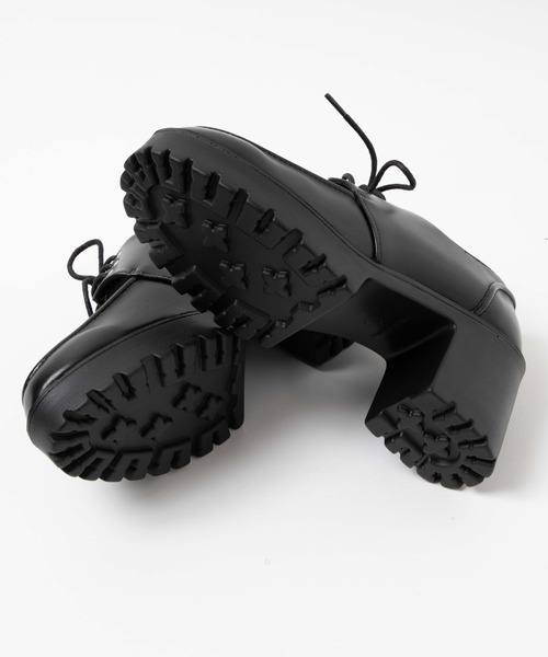 WEGO(ウィゴー)の「WEGO/レースアップヒールシューズ(ローファー・レディース・ブラック/ブラック系その他・MEDIUM/LARGE)」の19枚目の写真