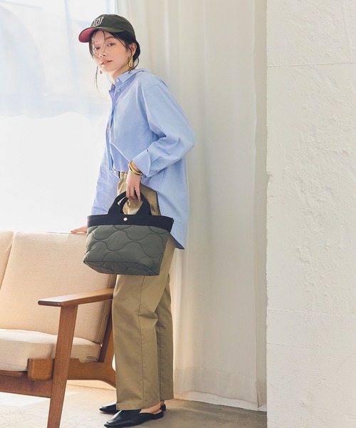 Breath TOPKAPI(ブレストプカピ)の「【Breath TOPKAPI/ブレス トプカピ】RIPPLE リプル キルティング ミニ トートバッグ 軽量 撥水(トートバッグ・レディース・カーキ/ブラック/ベージュ・FREE)」の21枚目の写真