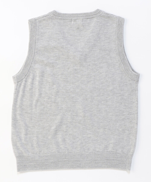 COMME CA ISM（コムサイズム）の「ベーシック　ニット　ベスト(140-160cm)（ベスト・キッズ・ネイビー/グレー/ブラック・140cm/160cm/150cm）」の4枚目の写真