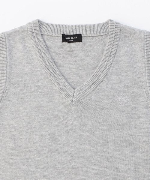 COMME CA ISM（コムサイズム）の「ベーシック　ニット　ベスト(140-160cm)（ベスト・キッズ・ネイビー/グレー/ブラック・140cm/160cm/150cm）」の5枚目の写真