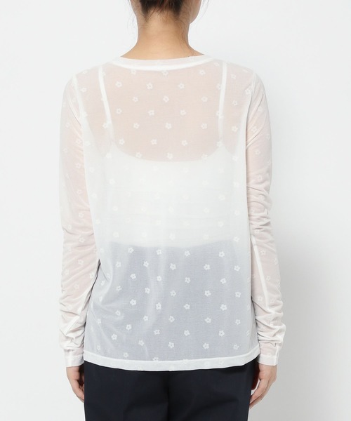 LOWRYS FARM(ローリーズファーム)の「シアーフロッキーロングスリーブ 981453(Tシャツ/カットソー・レディース・ベージュ/オフホワイト・FREE)」の7枚目の写真