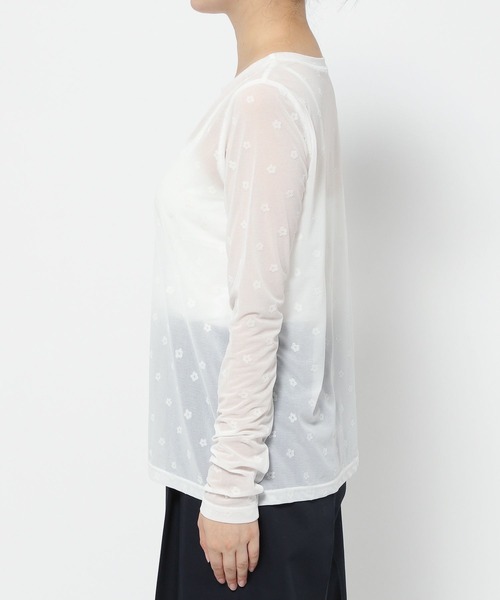 LOWRYS FARM(ローリーズファーム)の「シアーフロッキーロングスリーブ 981453(Tシャツ/カットソー・レディース・ベージュ/オフホワイト・FREE)」の13枚目の写真