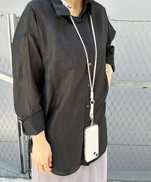 Beau're(ヴュレ)の「【BEAURE】カウレザー ストラップ B-23330 ※(ショルダーバッグ・レディース・ホワイト/ブラック・FREE)」の5枚目の写真