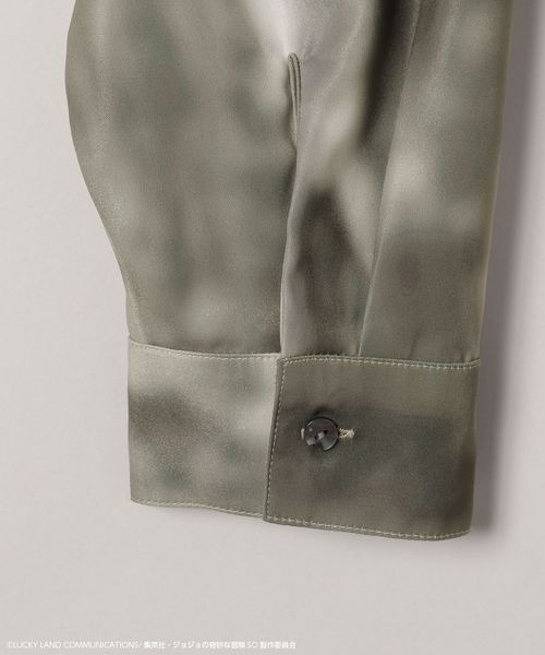 JEANASIS（ジーナシス）の「【アニメ『ジョジョの奇妙な冒険 ストーンオーシャン』×JEANASIS】ボカシガラシャツLS/981145（シャツ/ブラウス・レディース・グレー系その他/グリーン系その他・FREE）」の12枚目の写真