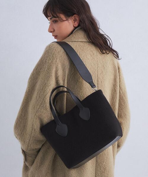 green label relaxing（グリーンレーベルリラクシング）の「チェック トートバッグ（ショルダーバッグ・レディース・ダークグレー/レッド/ブラック/ロイヤルブルー・FREE）」の2枚目の写真