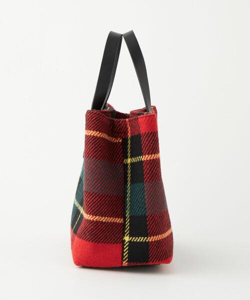 green label relaxing（グリーンレーベルリラクシング）の「チェック トートバッグ（ショルダーバッグ・レディース・ダークグレー/レッド/ブラック/ロイヤルブルー・FREE）」の17枚目の写真