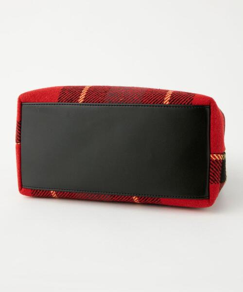 green label relaxing（グリーンレーベルリラクシング）の「チェック トートバッグ（ショルダーバッグ・レディース・ダークグレー/レッド/ブラック/ロイヤルブルー・FREE）」の20枚目の写真