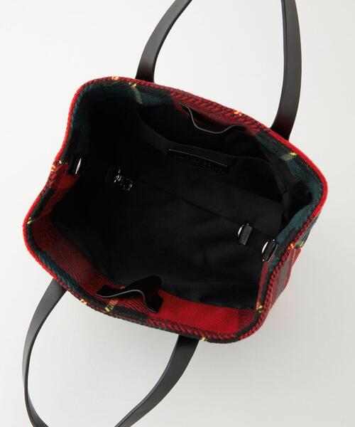 green label relaxing（グリーンレーベルリラクシング）の「チェック トートバッグ（ショルダーバッグ・レディース・ダークグレー/レッド/ブラック/ロイヤルブルー・FREE）」の22枚目の写真