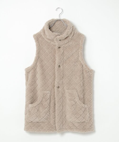 LBC（エルビーシー）の「キルンケットジレ（ブランケット・レディース・レッド/グレー/オフホワイト/ダークグレー・FREE）」の13枚目の写真