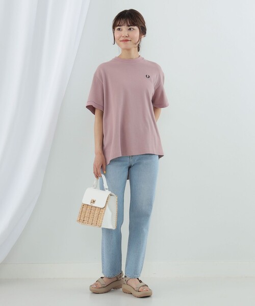 Ray BEAMS（レイビームス）の「Ray BEAMS / 柳 カゴ トートバッグ（かごバッグ・レディース・オフホワイト/ブラック・ONE SIZE）」の7枚目の写真