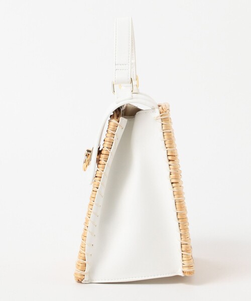 Ray BEAMS（レイビームス）の「Ray BEAMS / 柳 カゴ トートバッグ（かごバッグ・レディース・オフホワイト/ブラック・ONE SIZE）」の14枚目の写真