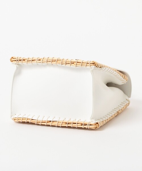 Ray BEAMS（レイビームス）の「Ray BEAMS / 柳 カゴ トートバッグ（かごバッグ・レディース・オフホワイト/ブラック・ONE SIZE）」の16枚目の写真