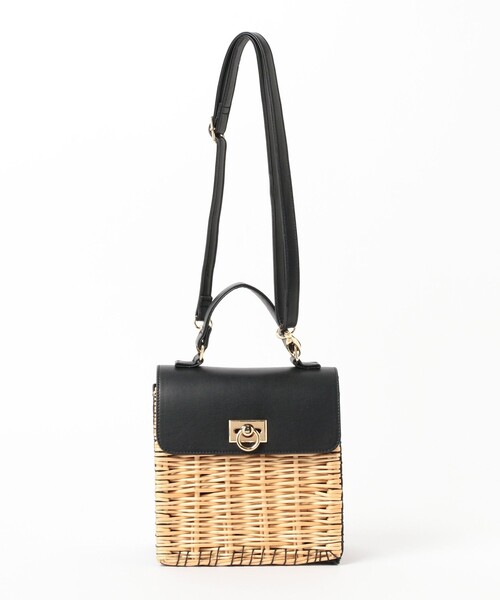 Ray BEAMS（レイビームス）の「Ray BEAMS / 柳 カゴ トートバッグ（かごバッグ・レディース・オフホワイト/ブラック・ONE SIZE）」の22枚目の写真