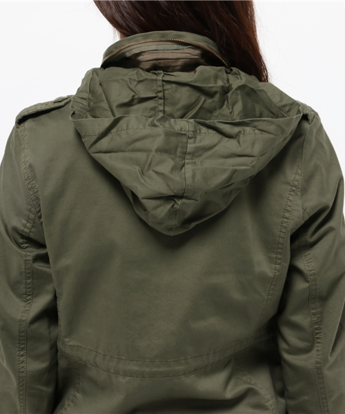 NATURAL BEAUTY BASIC(ナチュラルビューティーベーシック)の「ミリタリーブルゾンM65(ミリタリージャケット・レディース・ネイビー/カーキ・LARGE/SMALL/MEDIUM)」の15枚目の写真