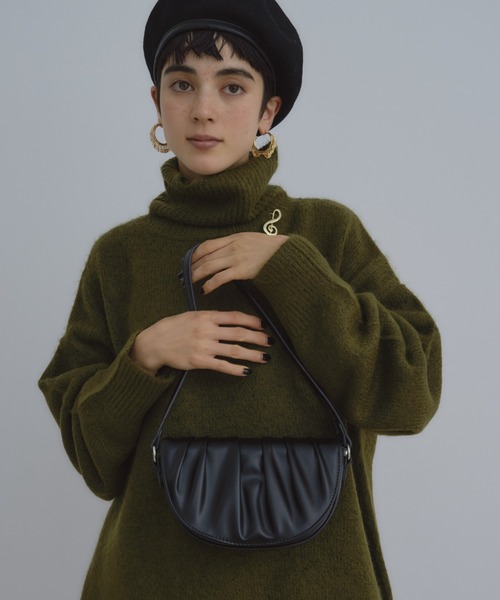 manana suerte（マニャーナスエルテ）の「2wayギャザーショルダーbag（ショルダーバッグ・レディース・ブラック・FREE）」の3枚目の写真