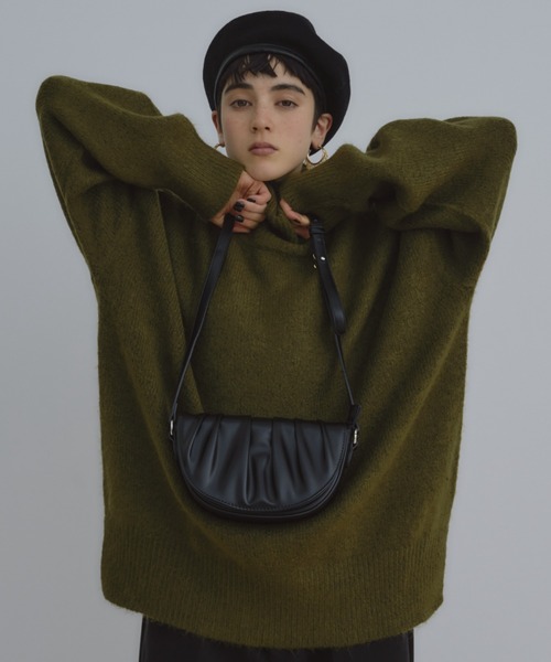 manana suerte（マニャーナスエルテ）の「2wayギャザーショルダーbag（ショルダーバッグ・レディース・ブラック・FREE）」の6枚目の写真