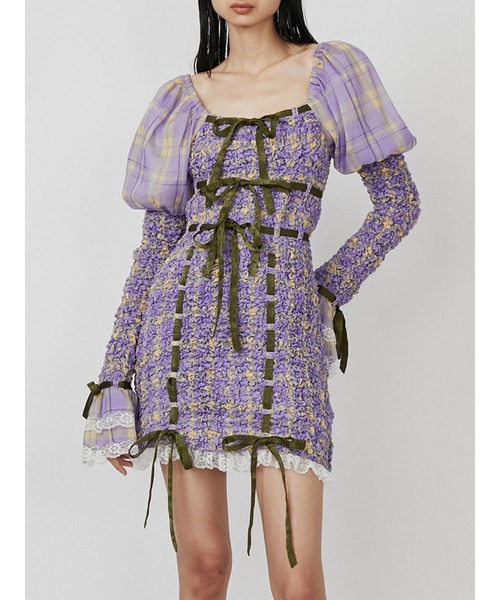 PAMEO POSE(パメオポーズ)の「Saturday Night Dress Purple(ワンピース・レディース・パープル・FREE)」の16枚目の写真