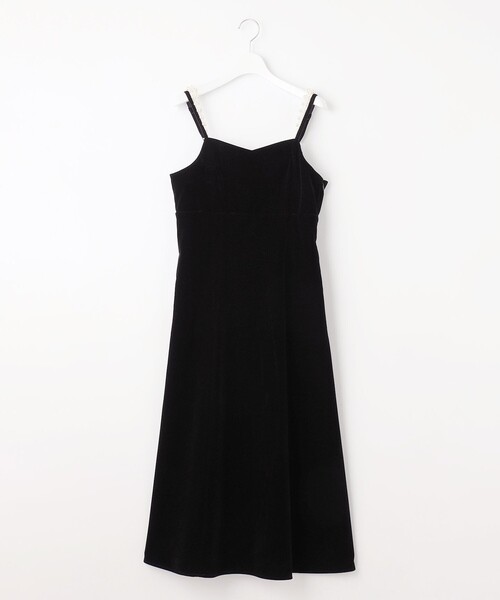 Feroux（フェルゥ）の「【2WAY】パールストラップベロア ジャンスカ（スカート・レディース・ブラック系/ライトグレー系・1/2）」の21枚目の写真