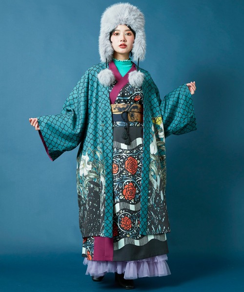 重宗玉緒×倭物やカヤ】モダン着物羽織（カーディガン/ボレロ）｜カヤ