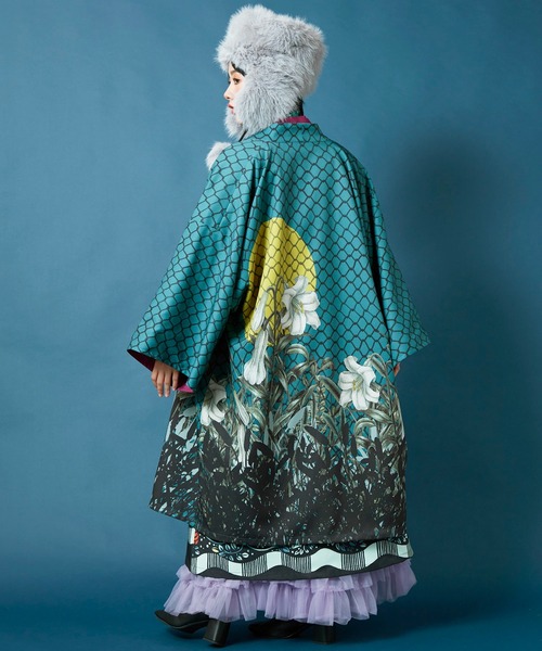 新品2way花流長羽織倭物やカヤ和風柄着物振袖オケージョン