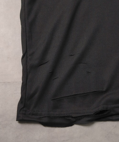 B.I.D.（ビーアイディー）の「【Bz】 [IZU] ダメージノースリーブTシャツ（Tシャツ/カットソー・レディース・ブラック/ホワイト/グレー・FREE）」の5枚目の写真