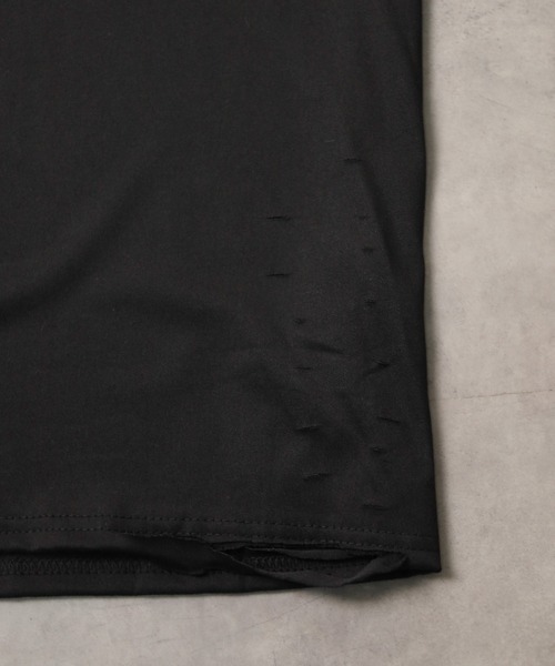 B.I.D.（ビーアイディー）の「【Bz】 [IZU] ダメージノースリーブTシャツ（Tシャツ/カットソー・レディース・ブラック/ホワイト/グレー・FREE）」の6枚目の写真