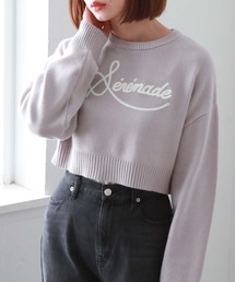 ロープロゴショートニット