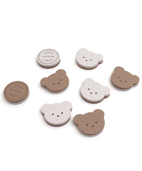 apres les cours（アプレレクール）の「tiny bear ビスケットリバーシゲーム（おもちゃ・キッズ・ベージュ・FREE）」の13枚目の写真