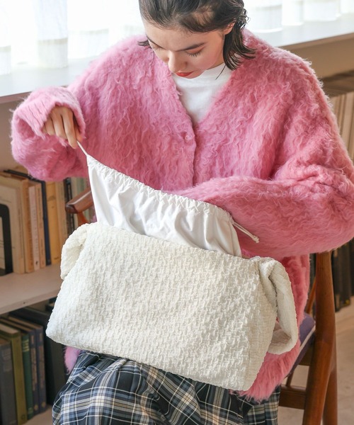 niko and...（ニコアンド）の「オリジナルソフトドロストショルダーバッグ（ショルダーバッグ・レディース・アイボリー/ブルー/ブラック・0）」の2枚目の写真