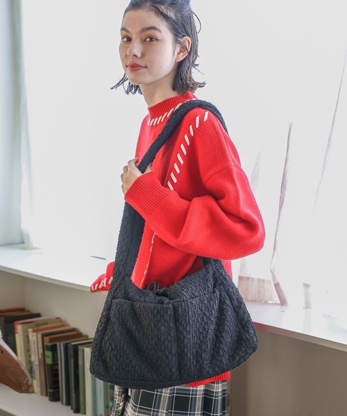 niko and...（ニコアンド）の「オリジナルソフトドロストショルダーバッグ（ショルダーバッグ・レディース・アイボリー/ブルー/ブラック・0）」の15枚目の写真