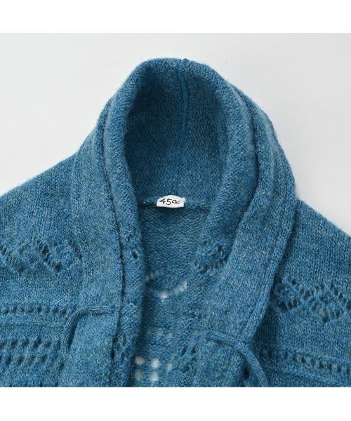 45R（フォーティファイブアール）の「シェットランドレースのカシュクール（ニット/セーター・レディース・ブルー/ネイビー/イエロー/トップグレー・FREE）」の10枚目の写真