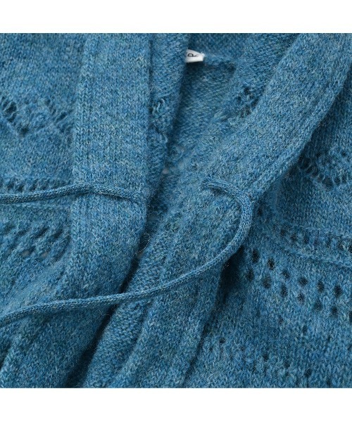 45R（フォーティファイブアール）の「シェットランドレースのカシュクール（ニット/セーター・レディース・ブルー/ネイビー/イエロー/トップグレー・FREE）」の11枚目の写真