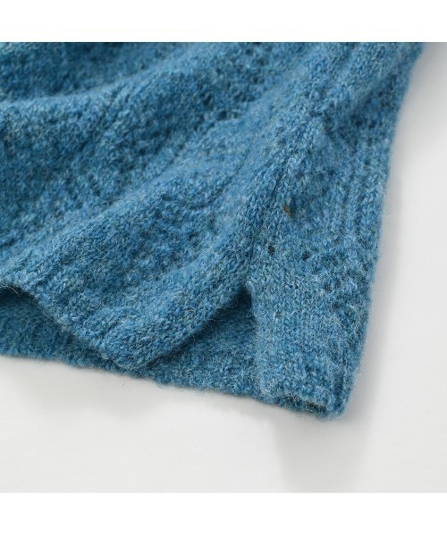 45R（フォーティファイブアール）の「シェットランドレースのカシュクール（ニット/セーター・レディース・ブルー/ネイビー/イエロー/トップグレー・FREE）」の13枚目の写真