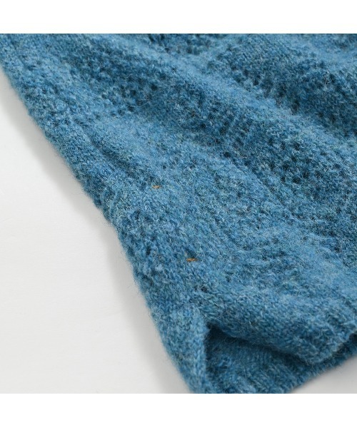 45R（フォーティファイブアール）の「シェットランドレースのカシュクール（ニット/セーター・レディース・ブルー/ネイビー/イエロー/トップグレー・FREE）」の17枚目の写真