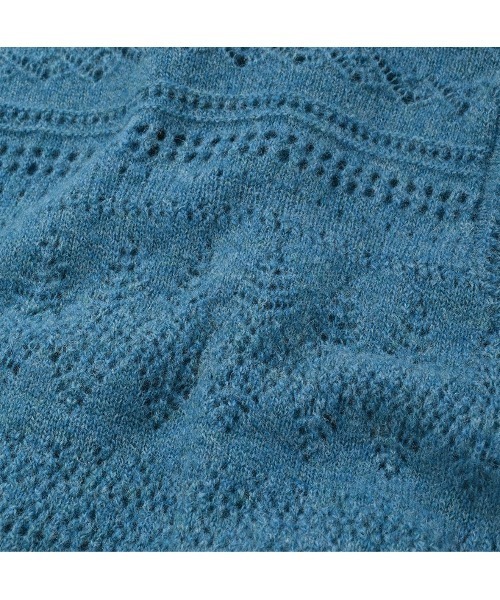 45R（フォーティファイブアール）の「シェットランドレースのカシュクール（ニット/セーター・レディース・ブルー/ネイビー/イエロー/トップグレー・FREE）」の18枚目の写真