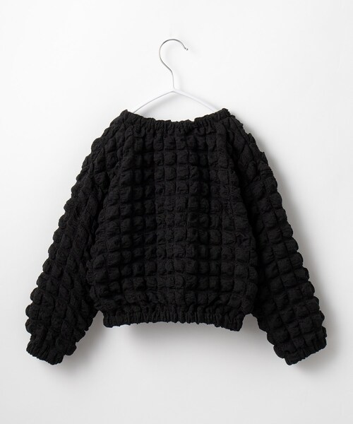 THE SHOP TK （ザ ショップ ティーケー ）の「◆【100-140】パールボタンぽこぽこカーディガン（カーディガン/ボレロ・キッズ・ホワイト系/ブラック・13/12/11/14）」の14枚目の写真