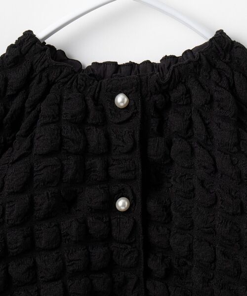 THE SHOP TK （ザ ショップ ティーケー ）の「◆【100-140】パールボタンぽこぽこカーディガン（カーディガン/ボレロ・キッズ・ホワイト系/ブラック・13/12/11/14）」の15枚目の写真