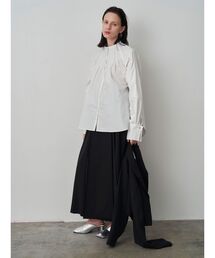 タックロングラップスカート