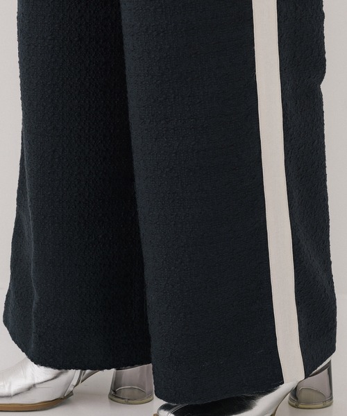 PUBLIC TOKYO ツイードワイドパンツ ブラック サイズ2 PUBLIC TOKYO ツイードワイドパンツ ブラック サイズ2