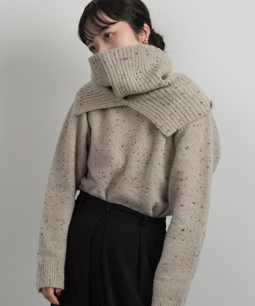 lawgy（ラウジー）の「chocochip 2way knit / チョコチップ2way