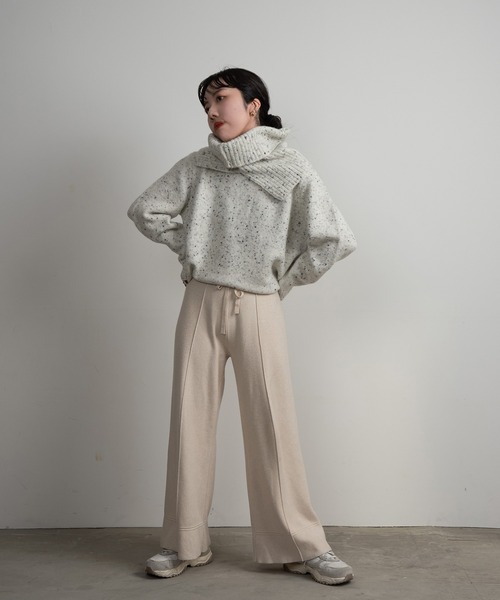 lawgy（ラウジー）の「chocochip 2way knit / チョコチップ2way