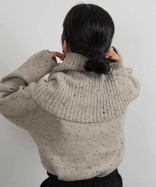lawgy（ラウジー）の「chocochip 2way knit / チョコチップ2way
