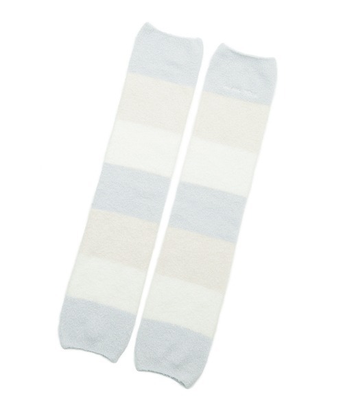 gelato pique（ジェラートピケ）の「ウォッシャブルスムーズィー3ボーダーレッグウォーマー（レッグウォーマー・レディース・ブルー/ピンク・FREE）」の2枚目の写真