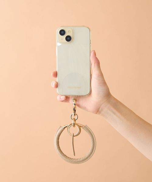 HASHIBAMI（ハシバミ）の「【HASHIBAMI】ウィンドベル スマホハンドストラップ（スマホグッズ・レディース・ブルー/ラベンダー/イエロー/ブラック/グレイッシュベージュ/チャコールグレー/シルバー/ローズ系/ゴールド/ベージュ/ダークグリーン/イエロー系その他2/ライトブルー/エメラルド/ブルー系1/プラム/ライトブラウン/ネイビー系/シャンパン/ライトグリーン/マルーン/サックスブルー/ミント・FREE）」の4枚目の写真