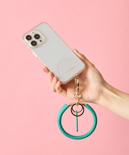 HASHIBAMI（ハシバミ）の「【HASHIBAMI】ウィンドベル スマホハンドストラップ（スマホグッズ・レディース・ブルー/ラベンダー/イエロー/ブラック/グレイッシュベージュ/チャコールグレー/シルバー/ローズ系/ゴールド/ベージュ/ダークグリーン/イエロー系その他2/ライトブルー/エメラルド/ブルー系1/プラム/ライトブラウン/ネイビー系/シャンパン/ライトグリーン/マルーン/サックスブルー/ミント・FREE）」の8枚目の写真