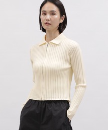 LAKOLE | 7ゲージ襟付きZIPカーディガン / 103585(カーディガン/ボレロ)